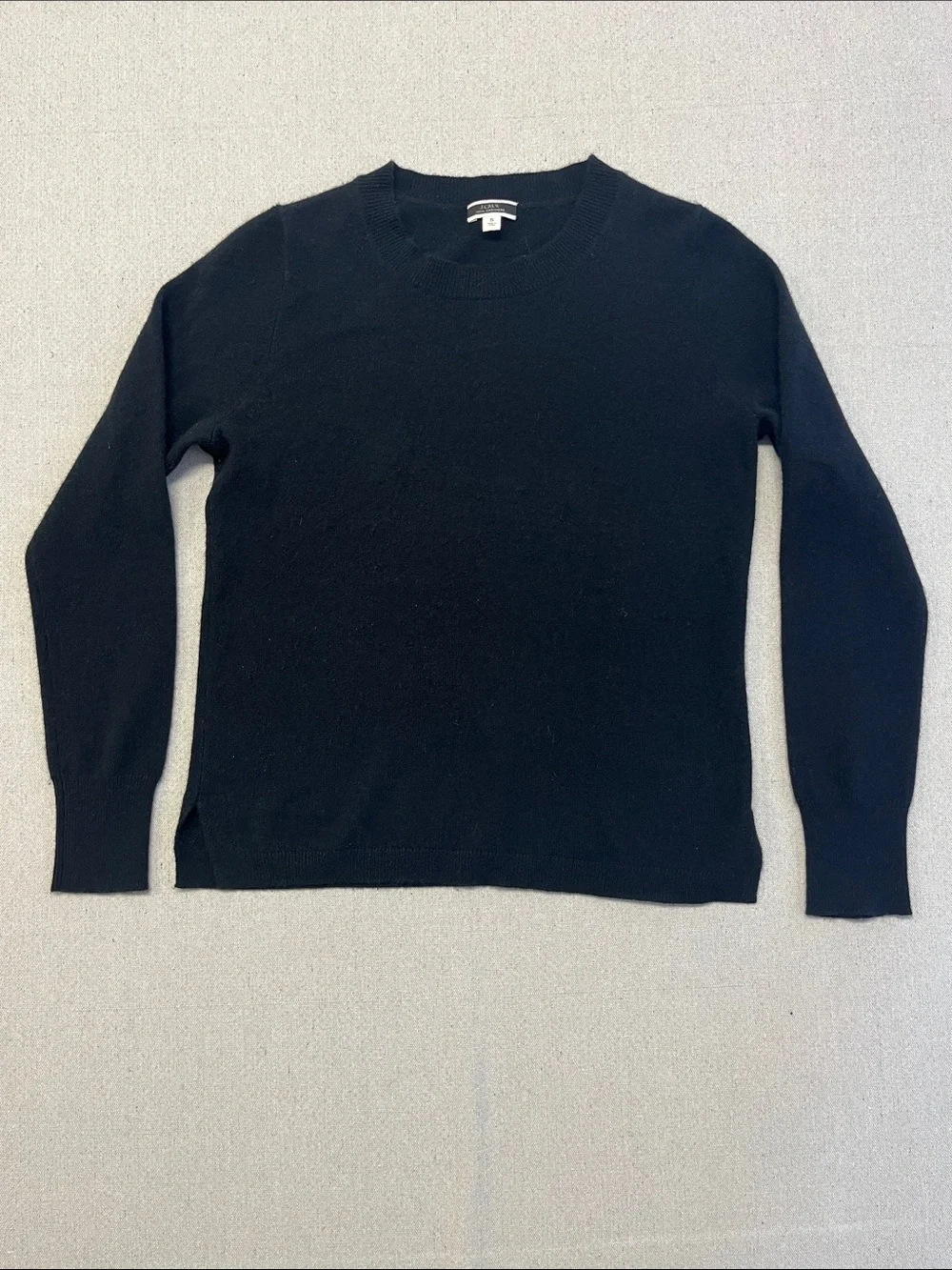 J.Crew 100% Cashmere Black Crewneck Sweater Women’s Small Soft